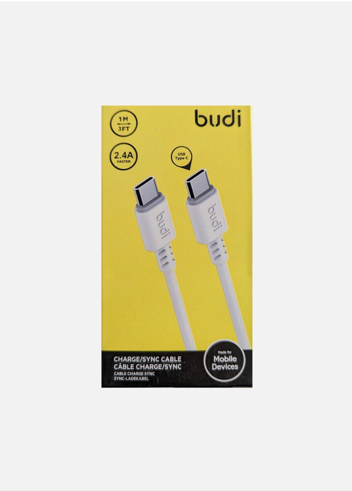 BUDI Type C to Type C Cable