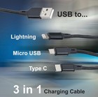 NCC 3 in 1 Data Cable Samsung Apple Android Devices